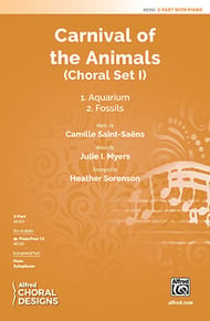 Carnival of the Animals Two-Part choral sheet music cover Thumbnail